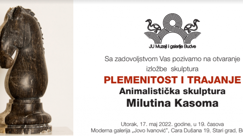 Izložba skulptura Milutina Kasoma večeras u Modernoj galeriji | Radio Televizija Budva
