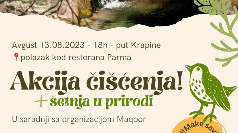 Akcija čišćenja i šetnja u prirodi u nedjelju do ribnjaka Krapina | Radio Televizija Budva
